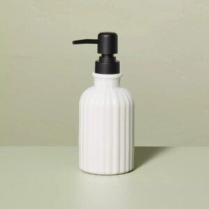 Fluted Milk Glass Soap Pump Black – Hearth & Hand Magnolia,‎ Target 2023